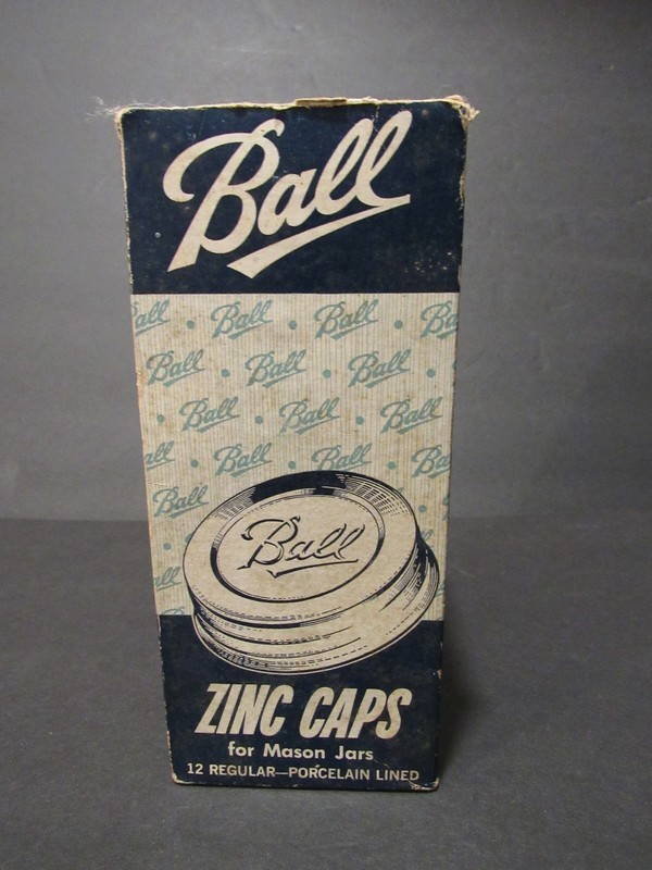 Vintage Box For Ball Canning Jar Porcelain Lined Lids ~Empty Box~