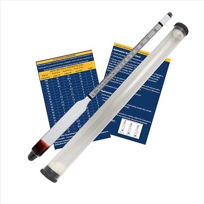 PROOF & TRALLE HYDROMETER ALCOHOL METER DISTILLING TEST SPIRIT SCALE 0-200%