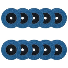 3 x 3/8 Inch Flap Disc for Angle Grinder, 80 Grit Flap Wheel for General Purp...