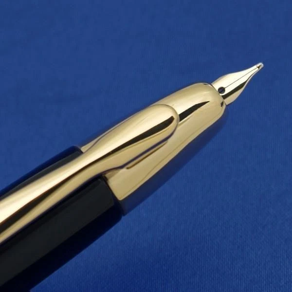 Pluma Estilográfica Pilot Vanishing Point Sin Tapa Oro 18K Plumín Negra FC-15SR-BF Japón Foto 2 de 4