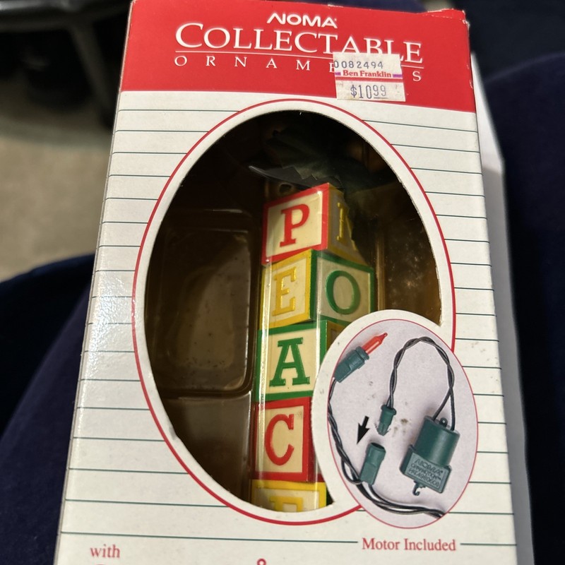 MOTION ORNAMENT COLLECTIBLE “PEACE” “NOEL”