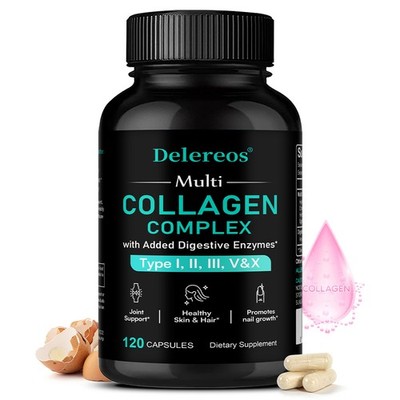 Hochwertige Kollagenpeptide mit Enzymen für Schönheit,Gelenkgesundheit 30/60/120