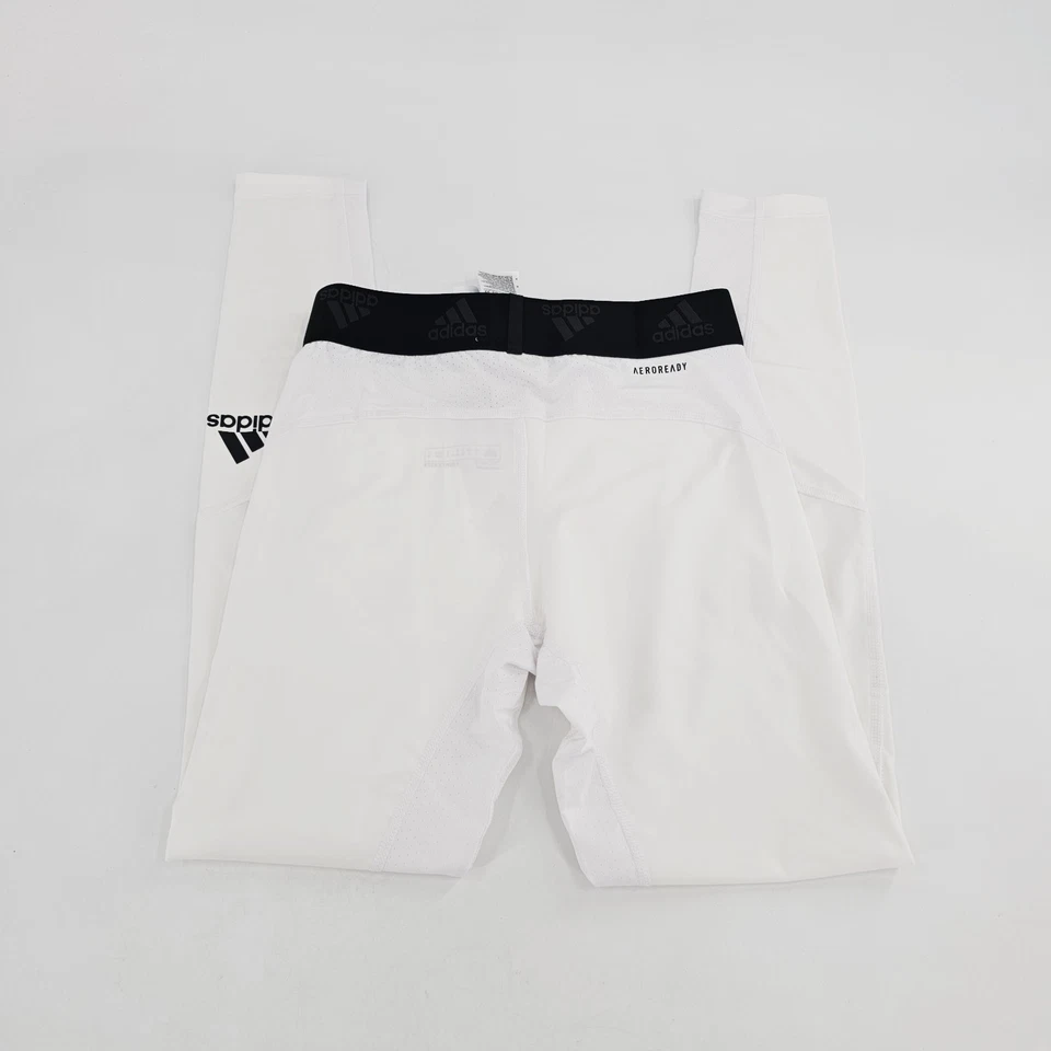 Adidas Techfit Long Tights Training Mens LARGE L White Active Aeroready NEW - Image 4 of 4