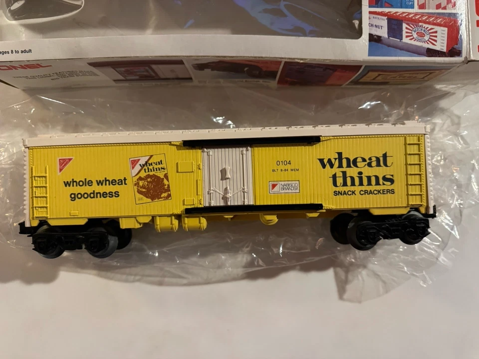 Lionel O-27 Gauge Nibisco Brands Inc., Wheat Thins Crackers Box Car In Box - Image 3 of 4