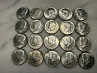 20 Kennedy  1968 D Half Dollars 40% Silver Very Good Condition # 1