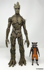 Marvel Rocket & Groot MMS254 Guardians of the Galaxy Hot Toys 2014 Exclusive New