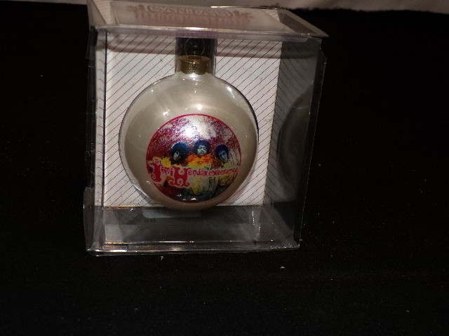 Vintage Jimi Hendrix Experience Christmas Ornament 1996 Santa's Rock Shop