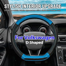 D Shape Steering Wheel Cover For Vw Tiguan Polo Passat Jetta Golf Beetle Atlas