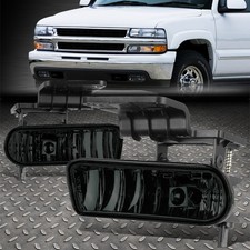 For 99-02 Chevy Silverado 00-06 Suburban Tahoe Smoked Lens Bumper Fog Light Lamp For 99-02 Chevy Silverado 00-06 Suburban Tahoe Smoked Lens Bumper Fog Light Lamp