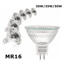 MR16 Halogen Light Bulbs 1/4/10 Pack 12V 50W Gu5.3 Spotlight Bulb 2 Pin