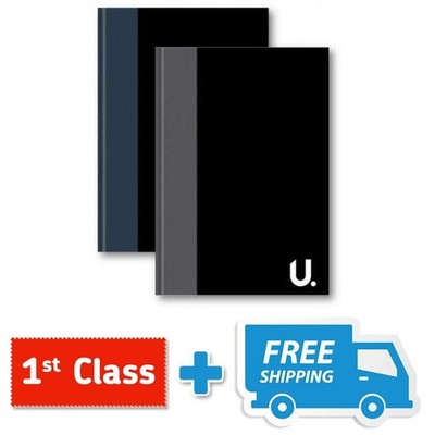 A4 Notizbuch Hardcover Notizblock perfekt für Schule/Arbeit Notizen 80 linierte Seiten