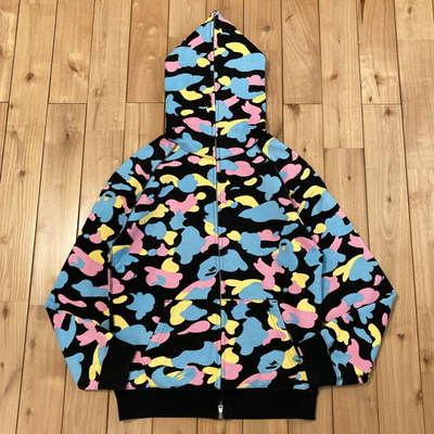 BAPE Multi Camo Full Zip Hoodie Cotton Candy Camo NIGO A Bathing