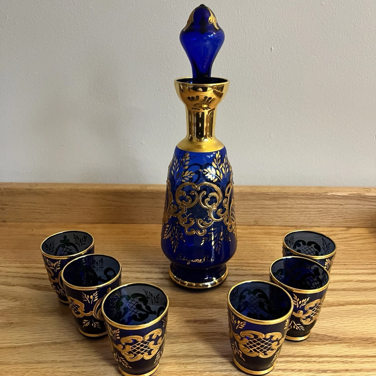Venetian Glass Decanter In Italian Art Glass for sale | eBay