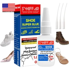 Shoe Glue, Super Clear Shoe Glue Sole Repair, Heavy Duty Repair Adhesive for Boo