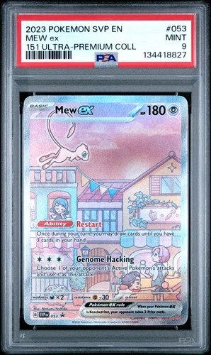2023 POKEMON SVP EN-SV BLACK STAR PROMO 151 ULTRA-PREM COLL #053 MEW EX PSA 9