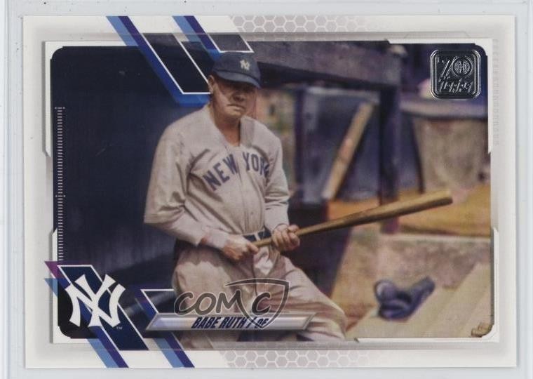 2021 Topps Legend Variation SP (Horizontal) Babe Ruth #449 HOF t9h