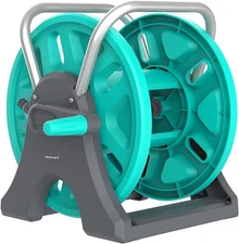 Garden Hose Reel Cart,Portable Hose Reel Holder Hold up to 50-80 Feet of 5/8" Ho