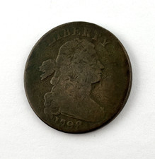 Gros buste drapé pièce d'un centime 1798
