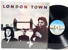 WINGS London Town LP with Original 2-sides Poster SHRINK NM Vinyl PAUL McCARTNEY