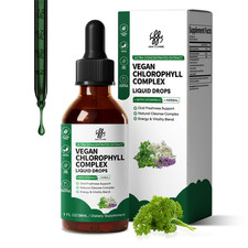 Chlorophyll Liquid Drops 200mg - Supports Immune Health, Internal Cleansing