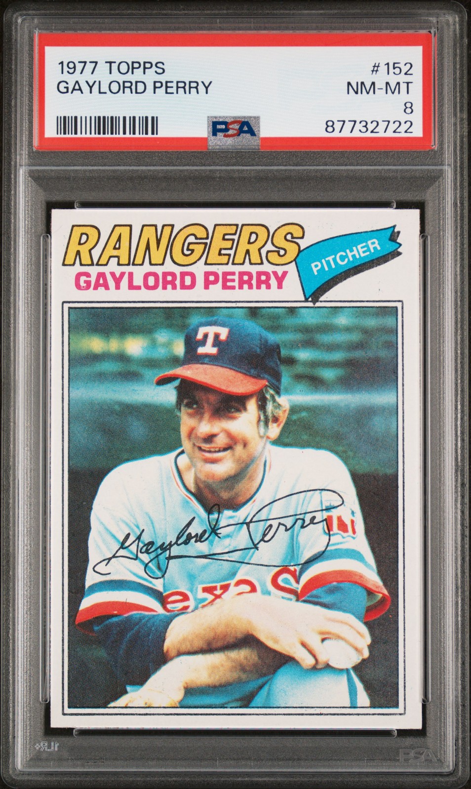 1977 TOPPS #152 GAYLORD PERRY PSA 8