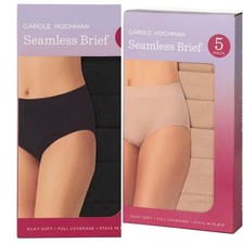 Carole Hochman, 5 Pack - Women's Seamless Brief Choose Size  Color 