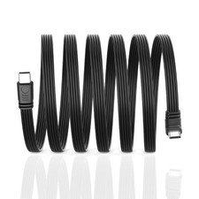90 Degree USB C to USB C Cable Right Angle Type C Flat Charging Cord 1M New