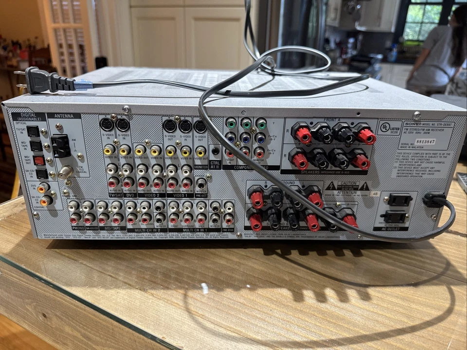 Sony STR-DE897 Receiver 7.1 Channel Surround AM/FM Stereo - Image 3 of 4