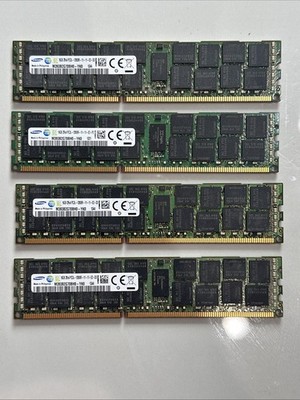 samsung 16gb 2rx4 pc3L-12800r DDR3 1600MHz 1.35v ECC REG RDIMM memory RAM 4x16GB