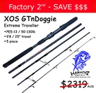 2020 Hamachi XOS GT'n'Doggie 50 - 130lb Popper 9'6 - 5 piece  XTR fishing rod