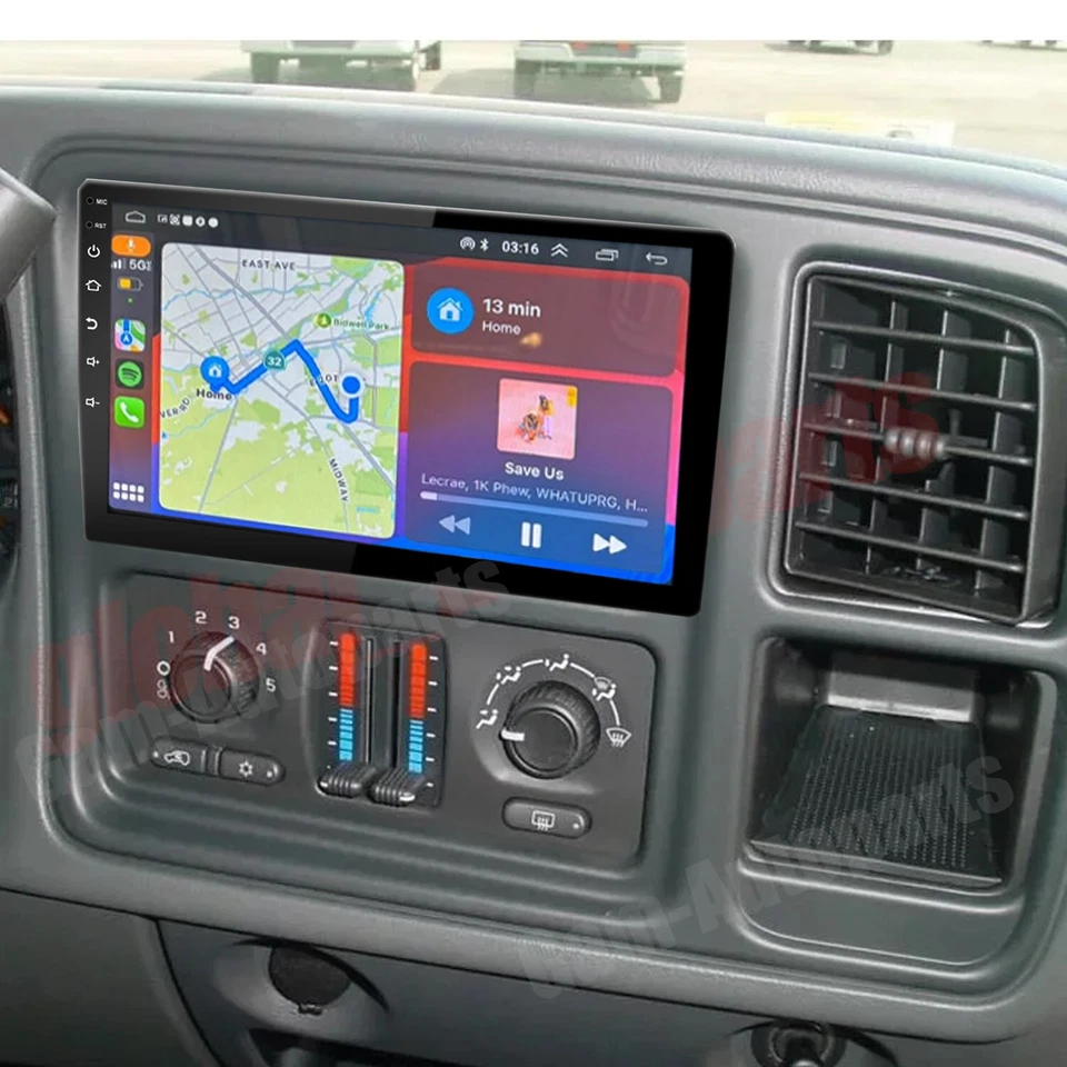 For Chevrolet Silverado 1500 2500 1999-2006 GPS Stereo Radio Navi Apple Carplay - Image 2 of 4