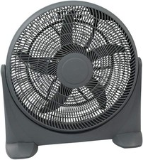 20 Inch Industrial Box Fan Free Standing Floor 20 in 180° Tilt Fan 100W - Black