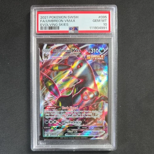Pokémon Umbreon VMAX #095/203 Evolving Skies Full Art Holo PSA 10 Ultra Rare