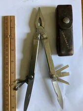 Leatherman PST Pocket Survival Tool Large Letter Made in Japan Vintage ,Used