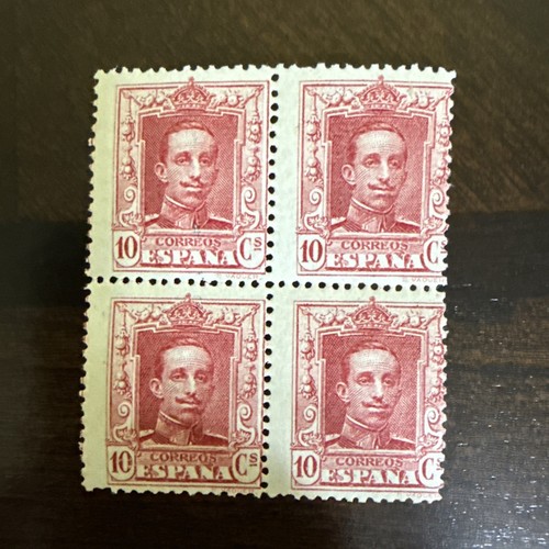 Spain Stamp Scott 334, King Alfonso XIII, 1922-1926 MNH Block Of 4