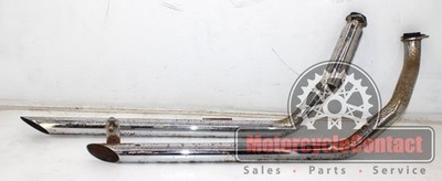 77-82 FXS Low Rider FULL EXHAUST SYSTEM HEADER PIPES RUSTY MISSING BRACKET RUST 