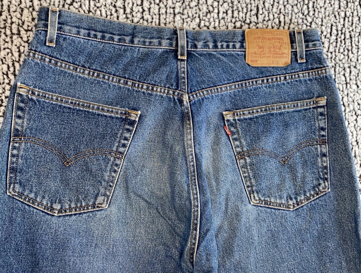 90’s levis569 made in usa Size 29x31.5 Vintage Levi's 551ZXX Faded Blue Jeans Relaxed
