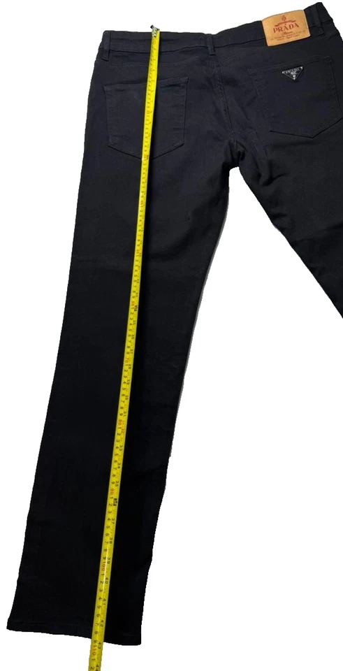 正品普拉达米兰黑色牛仔裤 | 优质意大利工艺 | 38 码 — 第 4/4 张图片