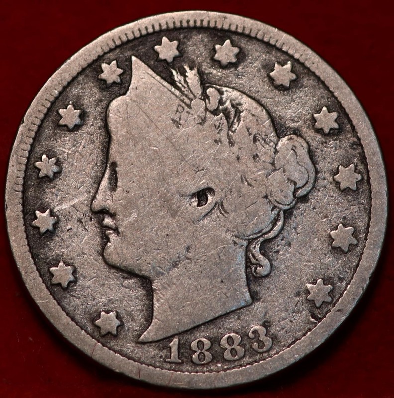 1883 With Cents Philadelphia Mint Liberty Nickel