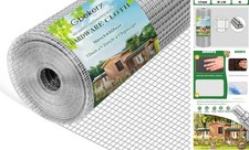 Hardware Cloth 19 Gauge, Hot-dip Galvanized After Welding 1/2 inch 16in x 50ft