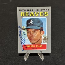 2001 Topps Archives Darrell Evans On Card Auto Autograph *MINT* See Pics