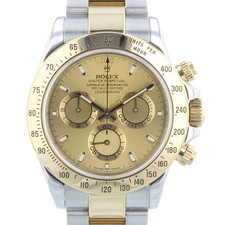 Rolex Daytona 116523 Champagne 40 mm Dial Gold Bi-Metal 2007 Box & Papers