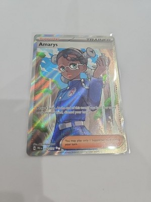 Amarys - 132/131 PRE 132/131 Pokémon SV: Prismatic Evolutions Ultra Rare Holo...