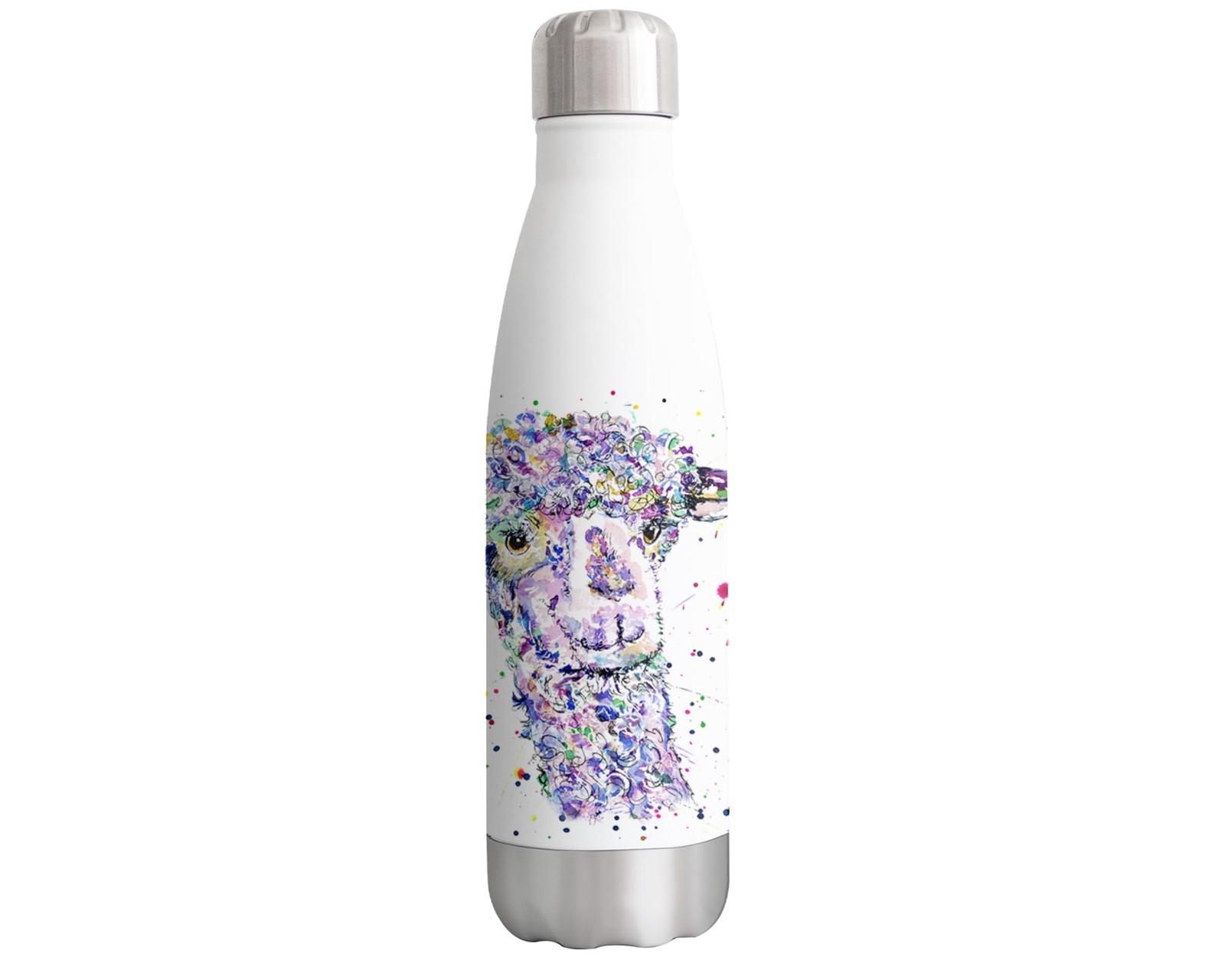 Llama alpaca farm Animals Bottle double Wall Stainless steel sport Drinks 500ml