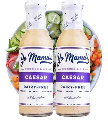 Yo Mama s Caesar Dressing&Dip- Pack of (2) Dairy Free, Gluten Free 13oz Each