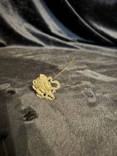 Victorian Art Nouveau Long Hat Stick Pins Brass, Vintage 9 Inch