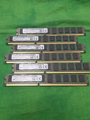 Micron 4GB 2Rx8 PC3L- 12800R DDR3L 1600 MT18KDF51272PDZ-1G6K1HE VLP LOT OF 6 PCS