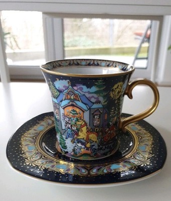 Weihnachstasse Rosenthal Studio Line 1996 Limitierte Edition Sammeltasse 2tlg