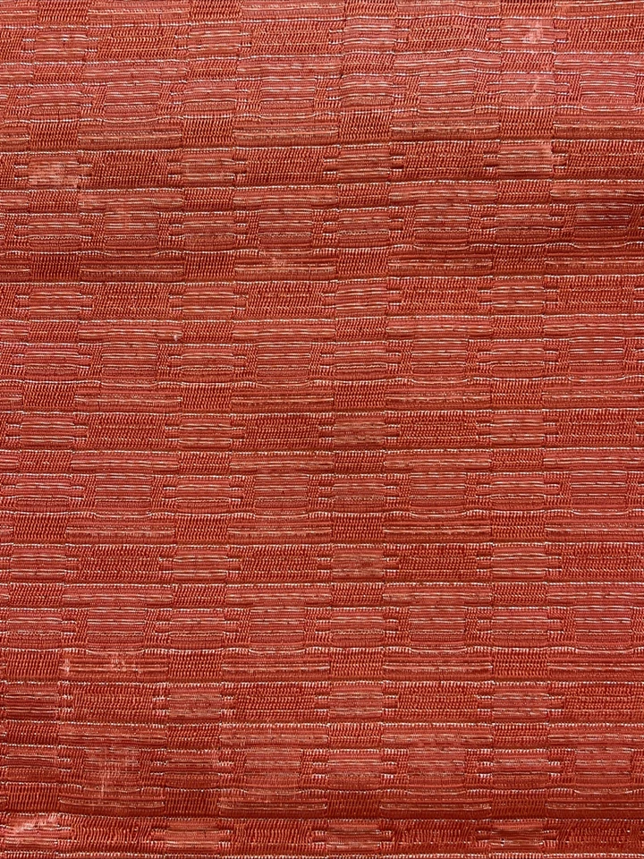 Almohadas geométricas anaranjadas de colección para tapicería de tela automotriz 62”x 2,5 yardas años 50 Foto 3 de 4