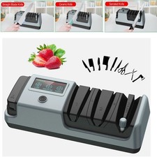 5 in 1 Electric Knife Sharpener-3 Rotational Speed Adjustable Knife Sharpener